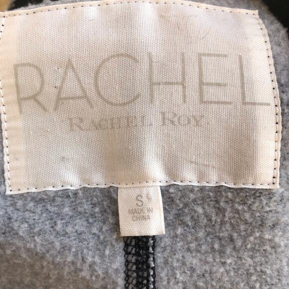 Rachel Rachel Roy Fleece Lined 2 Button Black Jacket Women's Size Small - Picture 6 of 7